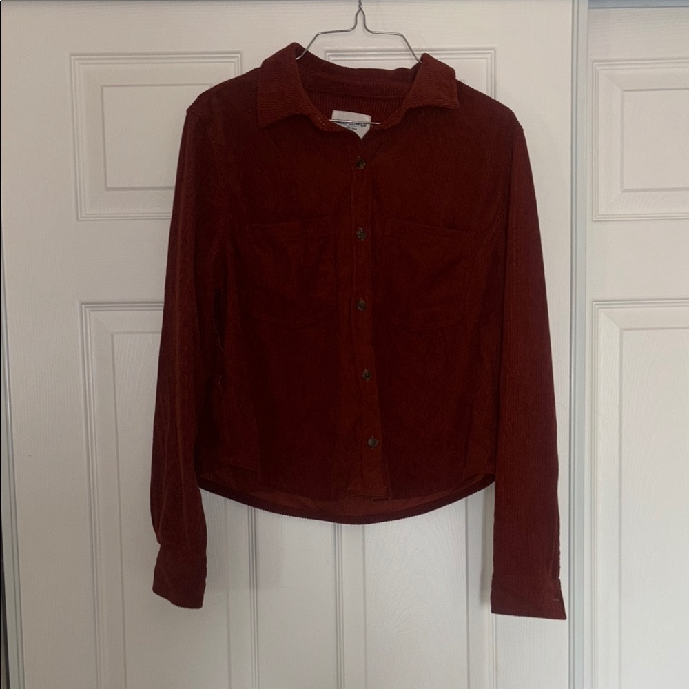 Wallflower Rust Corduroy Shirt